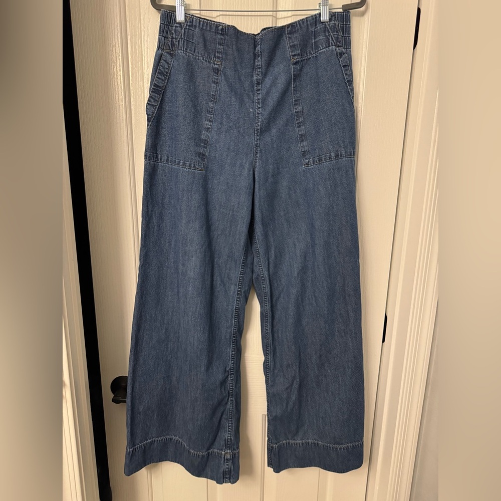 We The Free Breezy Denim Pull On Jeans -  dark blue